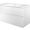 Quick-Greeploos meubel onderkast + wastafel 80 cm glans-wit