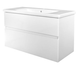 Quick-Greeploos meubel onderkast + wastafel 80 cm glans-wit