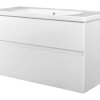 Quick-Greeploos meubel onderkast + wastafel 100 cm glans-wit