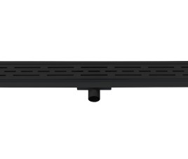 Black douchegoot met flens 70 cm zwart