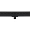 Black douchegoot met flens 90 cm zwart