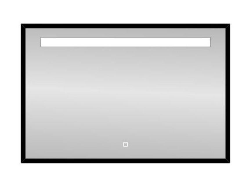 Nero Black-Miracle LED spiegel B=100 x H=80cm