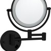 Black-Steiner wand cosmeticaspiegel incl. LED verlichting Nero mat-zwart