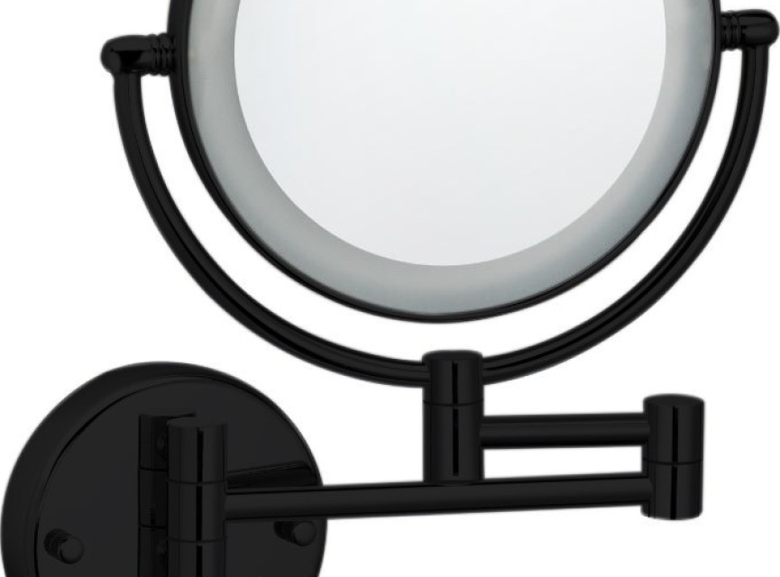 Black-Steiner wand cosmeticaspiegel incl. LED verlichting Nero mat-zwart