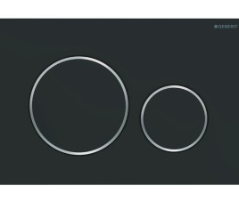 Geberit bedieningsplaat Sigma-20 Type: 115.882.141 Mat-Zwart / chroom