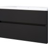 Quick-Black-Greeploos meubel onderkast + wastafel 100 cm mat-zwart