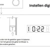 Spiegel Linet incl.klok en vergroting B=80 x H=70cm