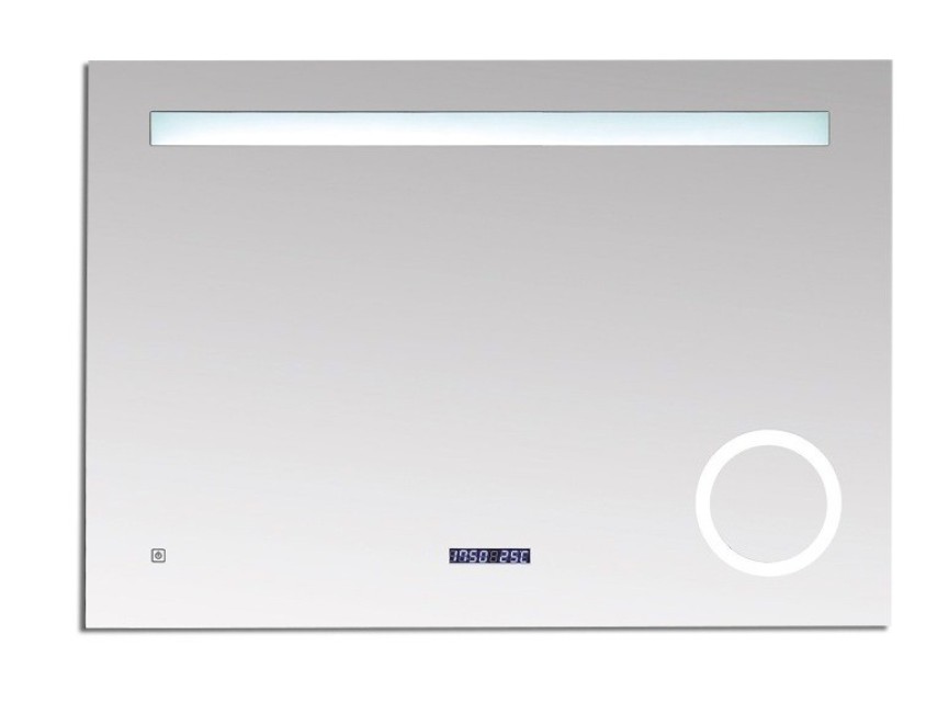 Spiegel Linet incl.klok en vergroting B=80 x H=70cm