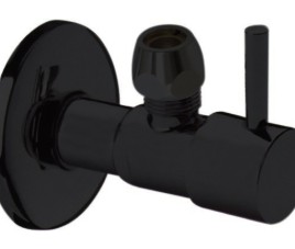 Nero-Solara hoekstopkraan + rozet 1/2 x 10 mm