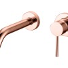 Lyon inbouw-wandmengkraan uitl=20cm rosé-mat-goud