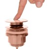 Lyon clic-waste z/overloop 5/4 rosé-mat-goud