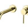 Nancy inbouw-wandmengkraan uitl=20cm mat-goud