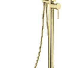 Nancy vrijstaande badkraan H=112 cm mat-goud