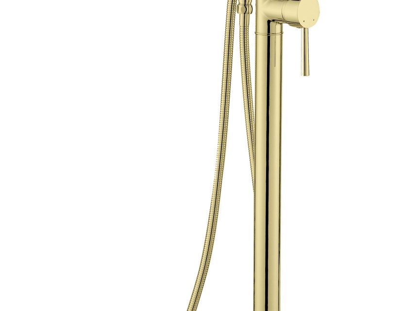 Nancy vrijstaande badkraan H=112 cm mat-goud