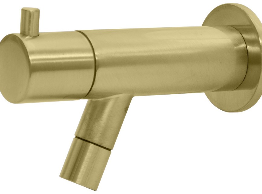 Spador-Nancy wand toiletkraan Mat-goud