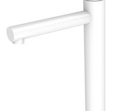 White Hoge-wastafelmengkraan mat-wit