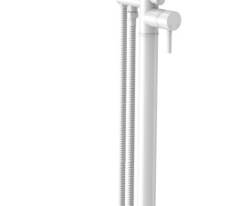 White vrijstaande badkraan H=112 cm mat-wit