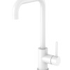 White Zembro keukenmengkraan H=32 cm mat-wit