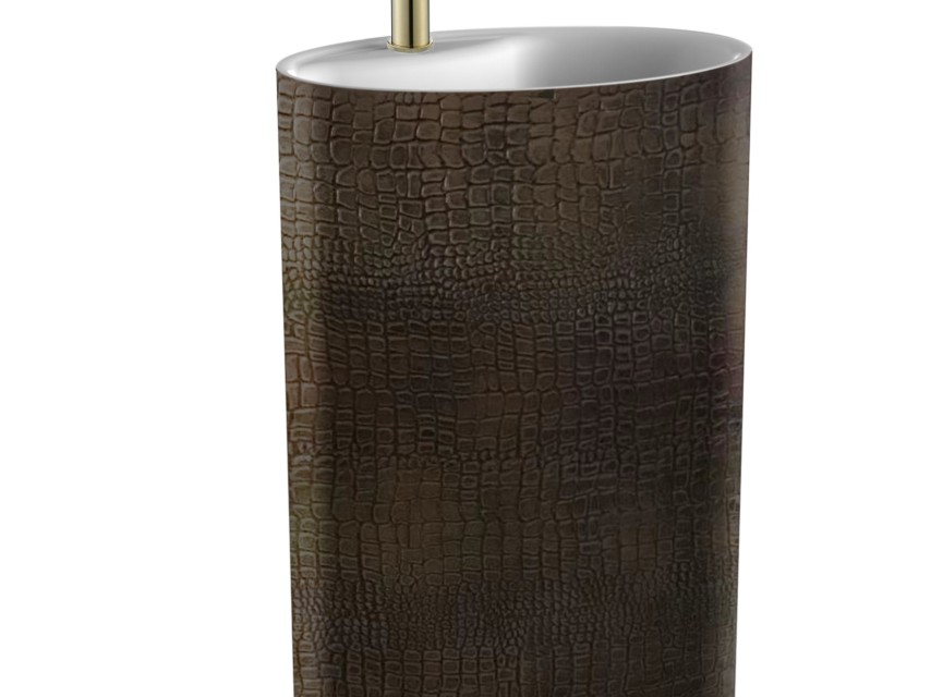 Wastafel-Staand + kraangat Color-Croco-Wash-First