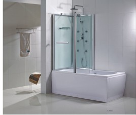 Vanity links bad/douche 170x85 h 218 veiligheidsglas 5 mm