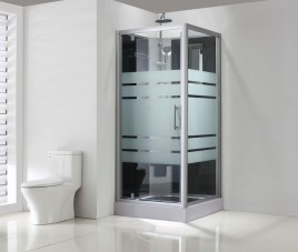 Thermo complete douchecabine 90x90x218 alu  5mm glas