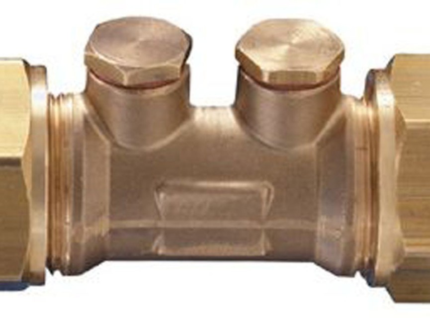 Watts KF keerklep+aft-controle 22x22 Knel