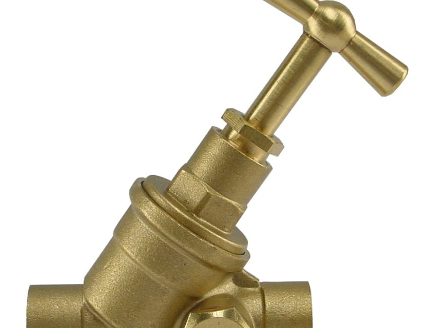 Kiwa stopkraan 22mm capxcap met aftapgelegenheid