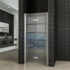 vouwbare nisdeur 800x2020 links 8mm NANO glas