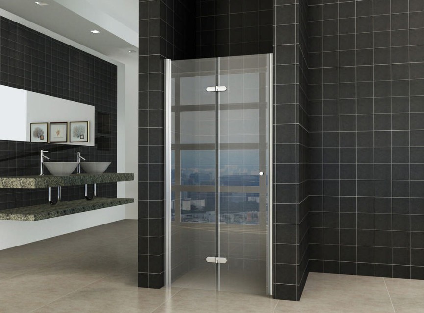 vouwbare nisdeur 800x2020 links 8mm NANO glas