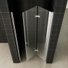 vouwbare nisdeur 800x2020 rechts 8mm NANO glas