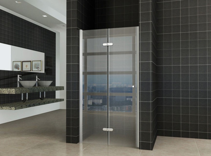 vouwbare nisdeur 900x2020 links 8mm NANO glas