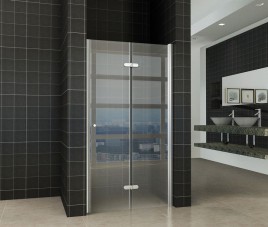 vouwbare nisdeur 1000x2020 rechts 8mm NANO glas