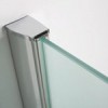 inloopdouche + muurprofiel 900x2000 10mm NANO glas