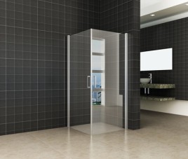 dubbele swingdeur UNI 900x900x2000 chr.8mm NANO