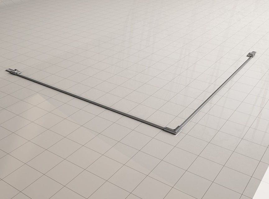 dubbele swingdeur UNI 900x900x2000 chr.8mm NANO