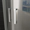 1/4 ronde cabine 2 dr.deuren 900x900x2000 chr.8mm NANO