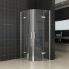 1/4 ronde cabine 2 dr.deuren 1000x1000x2000 chr.8mm NANO