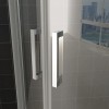 1/4 ronde cabine 2 dr.deuren 1000x1000x2000 chr.8mm NANO