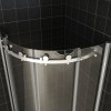 1/4 r. cabine 2 schuifdeuren 900x900x2000 chr.8mm NANO