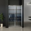 schuifbare nisdeur 2-d. 1200x2000 chr.8mm NANO