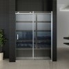 schuifbare nisdeur 2-d. 1400x2000 chr.8mm NANO