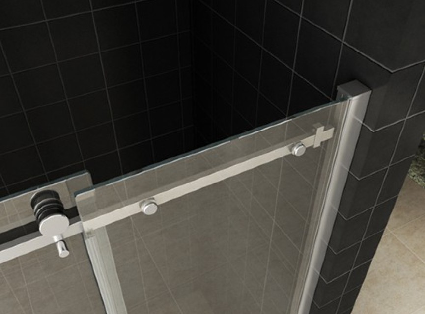 schuifbare nisdeur 2-d. 1100x2000 chr.8mm NANO