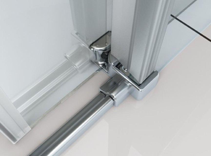 schuifbare nisdeur 2-d. 1100x2000 chr.8mm NANO