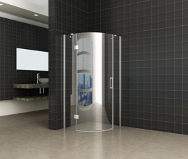 1/4 r.douchecabine LS 900x900x2000 chr.8mm NANO