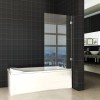 profielloze draaibare badwand 800x1500 6mm NANO