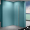 Eco zijwand met muurprofiel 400 x 2000, 8 mm Nano