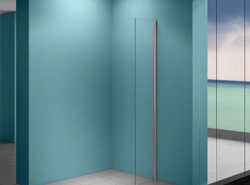 Eco zijwand met muurprofiel 400 x 2000, 8 mm Nano