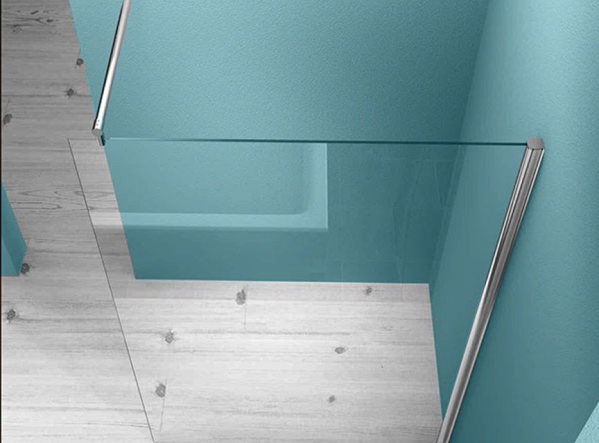 Eco Inloopdouche + muurprofiel 600x2000, 8 mm Nano