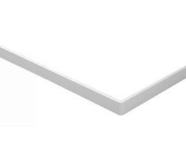 Voorzetpaneel + poten tbv douchebak acryl 160x90x4 wit