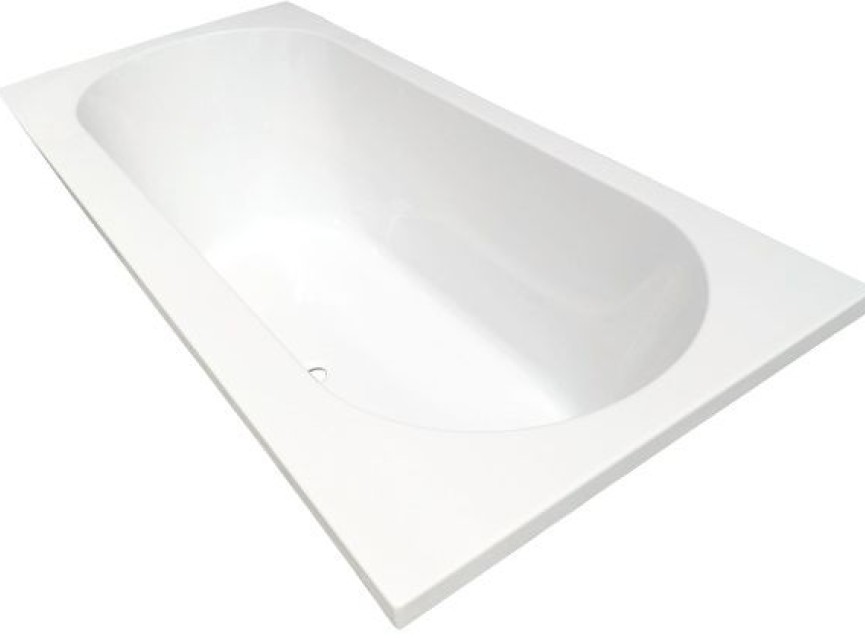 Portus RD inbouw ligbad 180 80 49 cm wit DUO